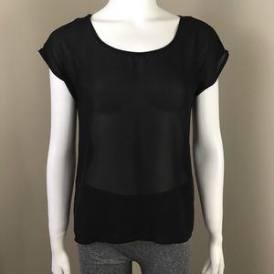 Women’s Twik Simons Black Sheer Shirt XS Long